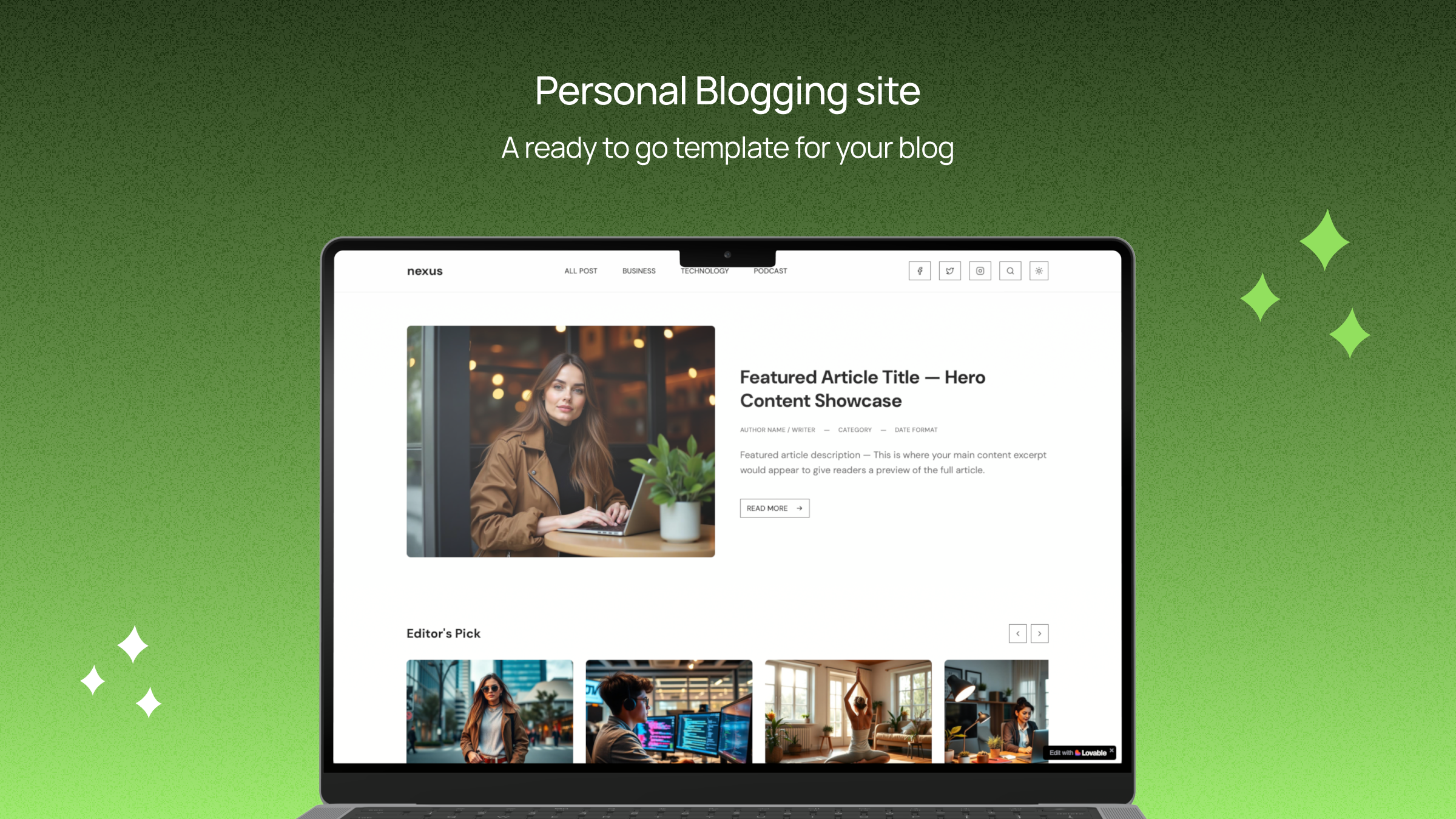 Personal Blogging site